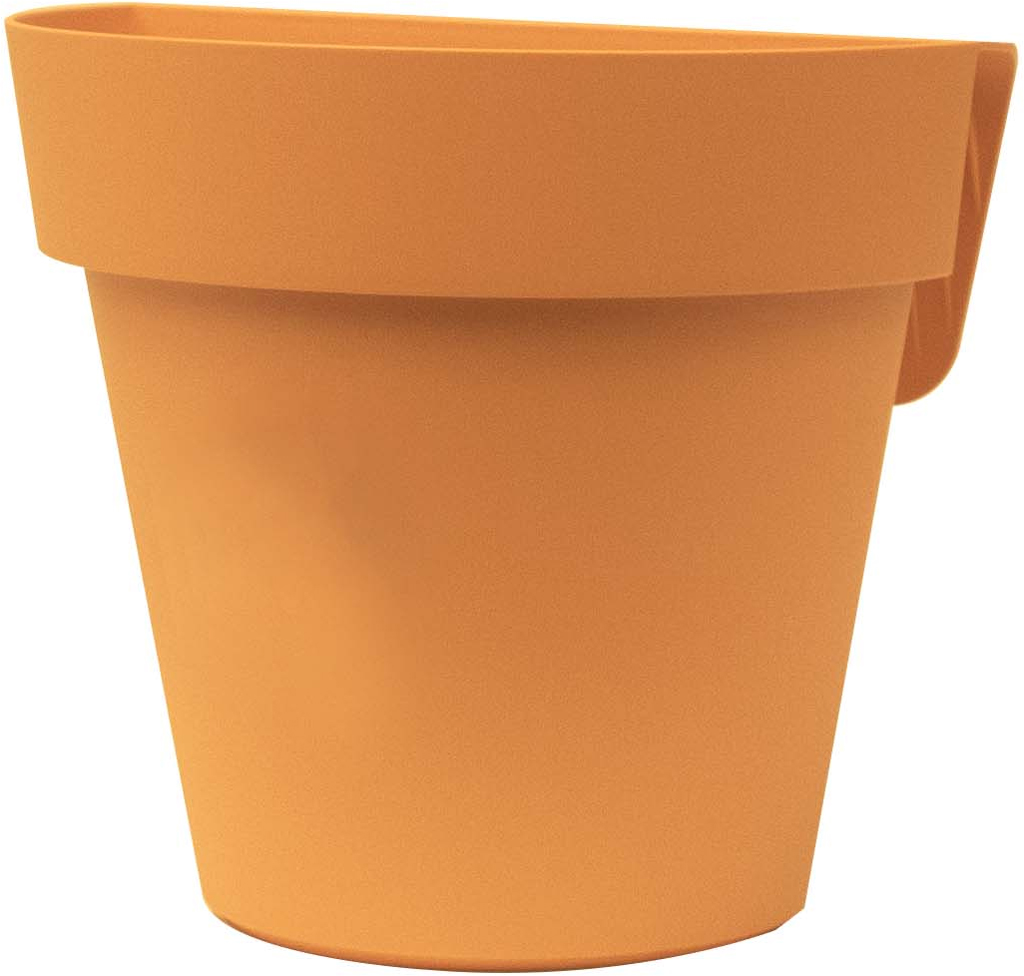 Euro 3 plast Vaso in plastica a semicerchio da Parete Domus C 25/E.24 con  Piattino