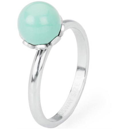 anello fleur turchese