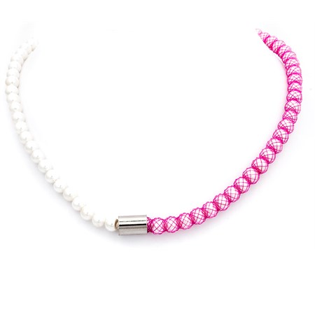 collana fucsia perle