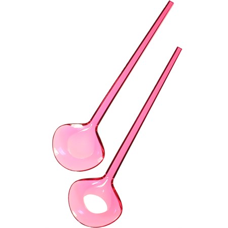 coppia posate insalata gemme fucsia guzzini